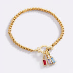 Elegantes Geburtsstein Armband – Personalisiert