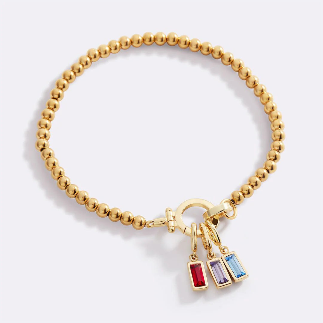 Elegantes Geburtsstein Armband – Personalisiert
