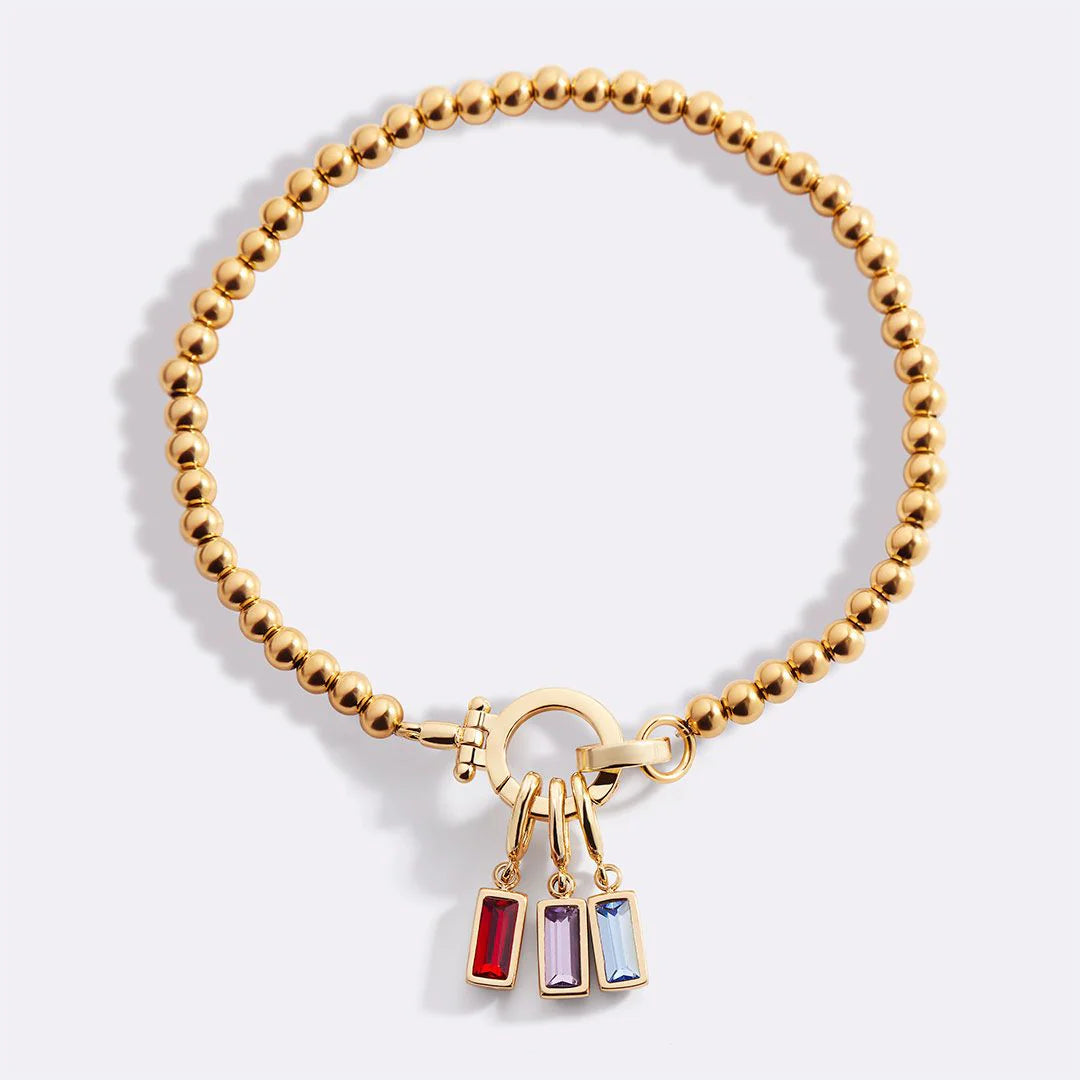Elegantes Geburtsstein Armband – Personalisiert