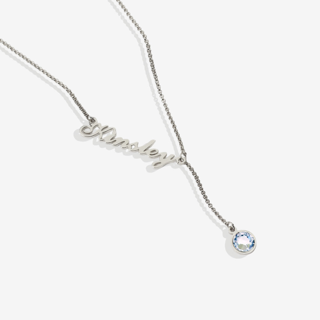 Personalisierte Kette - Name & Geburtsstein