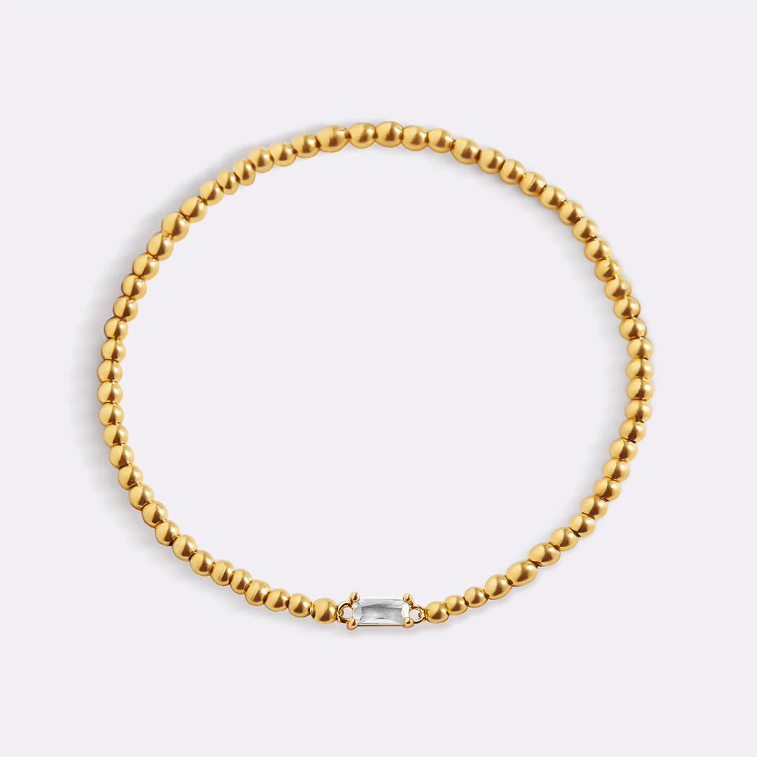 Personalisiertes Armband mit Monatsstein