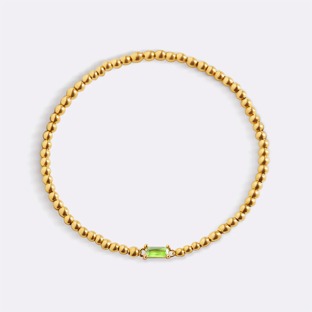 Personalisiertes Armband mit Monatsstein