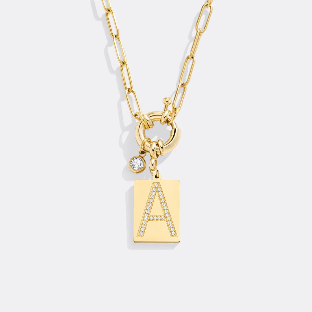 Initialen-Kette mit Anhänger