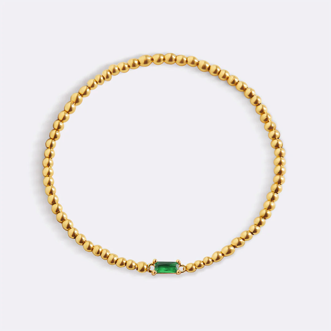 Personalisiertes Armband mit Monatsstein
