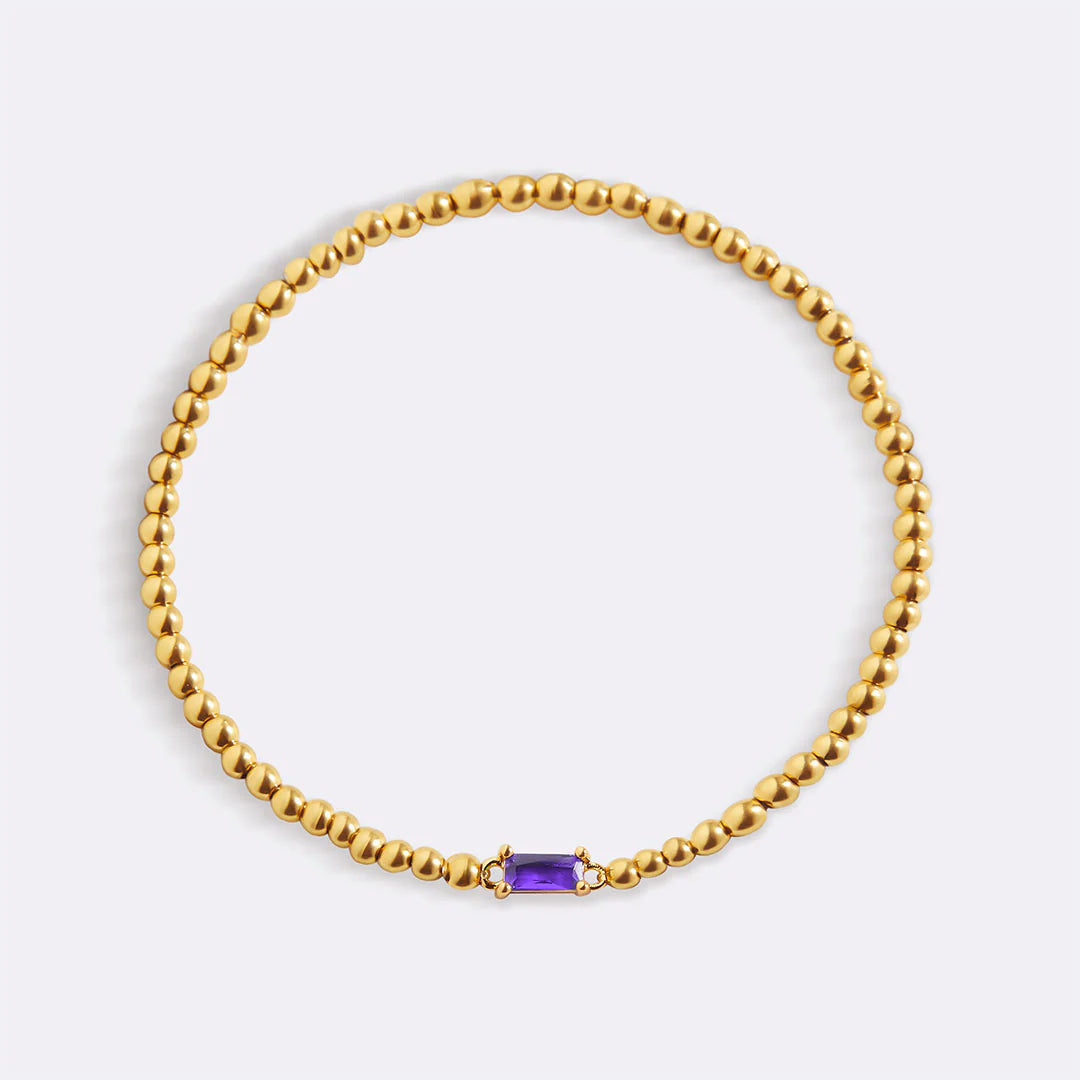 Personalisiertes Armband mit Monatsstein