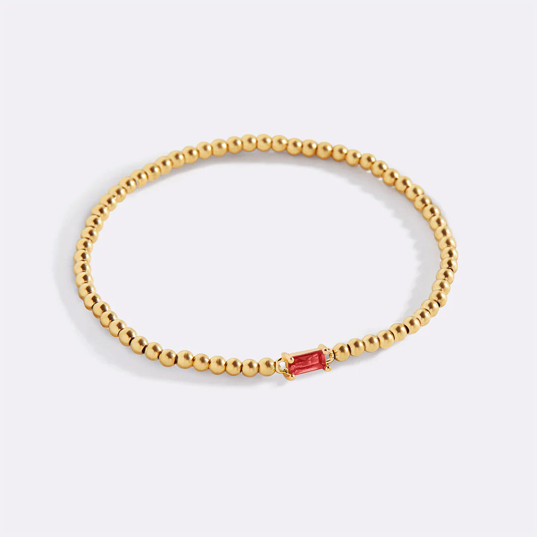 Personalisiertes Armband mit Monatsstein