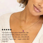 Personalisierte Namenskette mit Geburtsstein