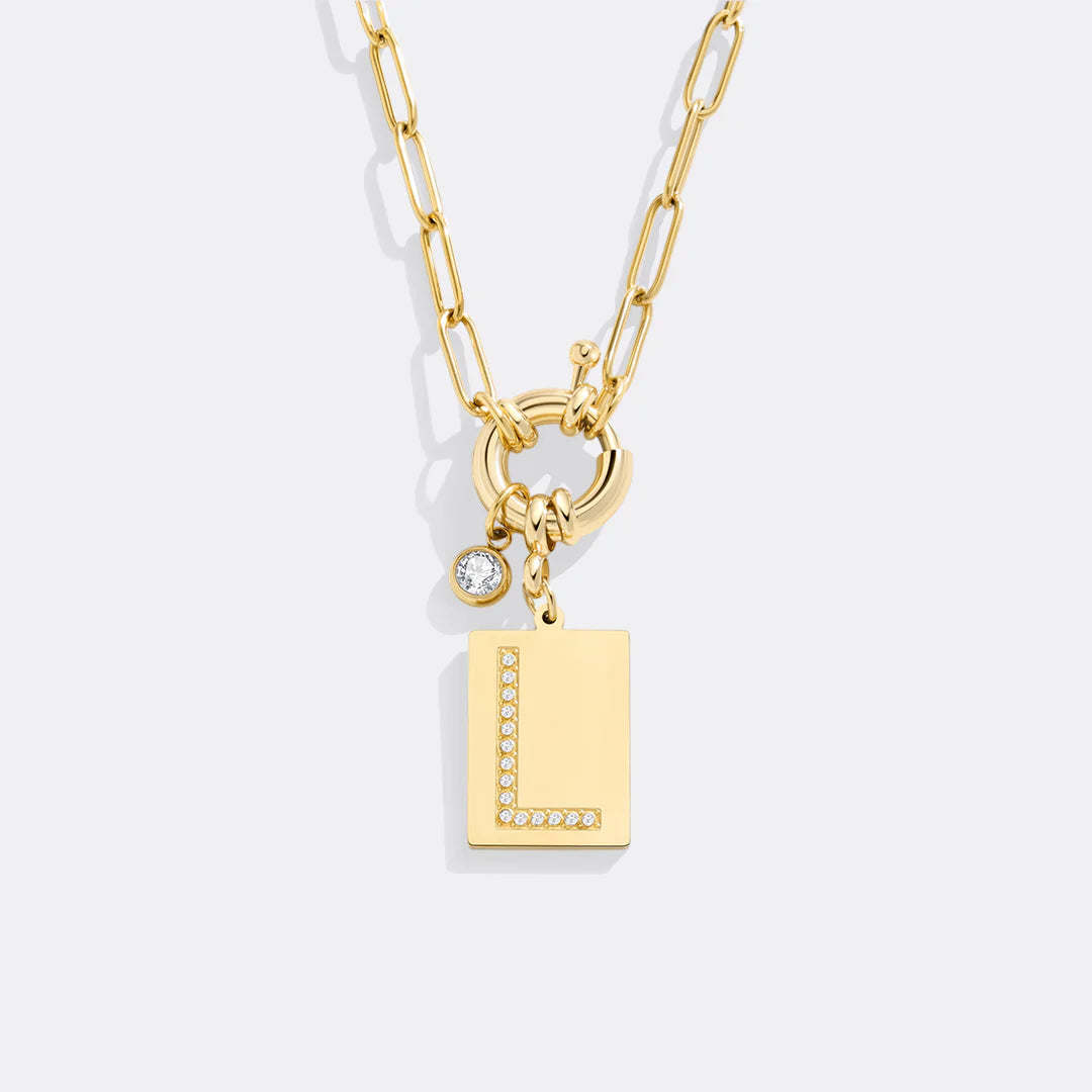 Initialen-Kette mit Anhänger