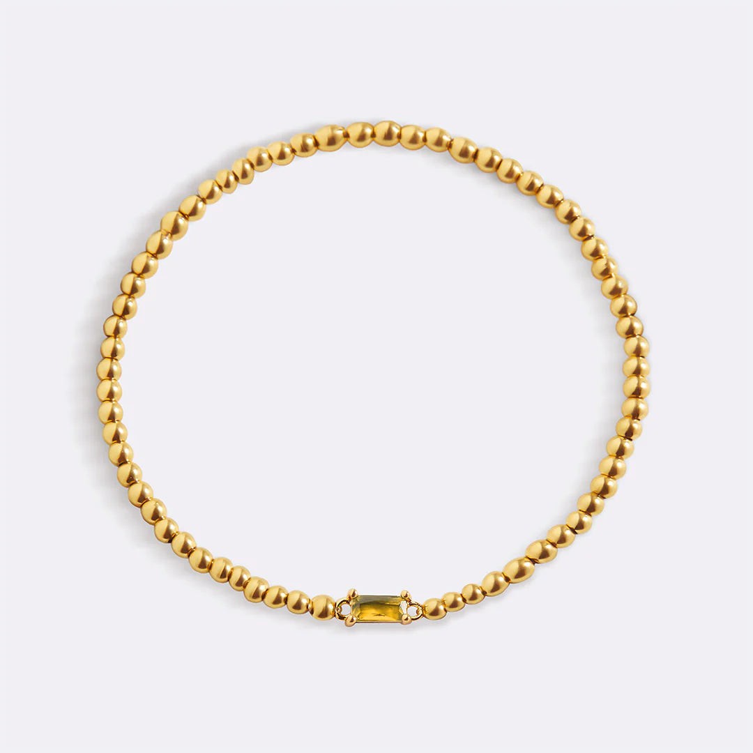 Personalisiertes Armband mit Monatsstein