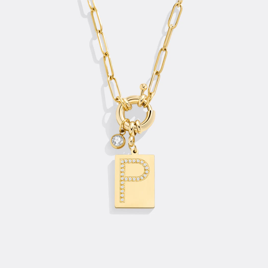 Initialen-Kette mit Anhänger
