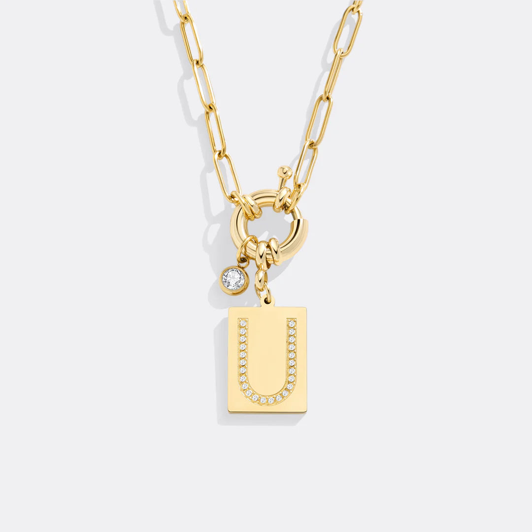 Initialen-Kette mit Anhänger