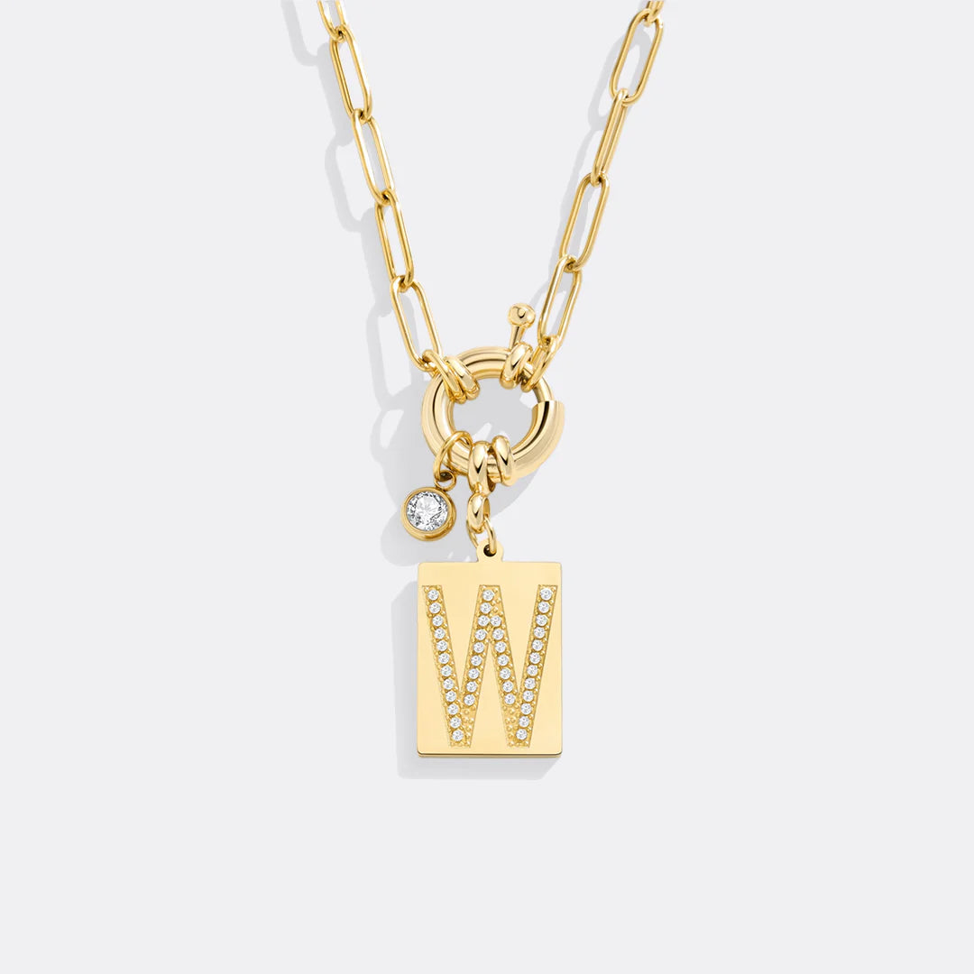 Initialen-Kette mit Anhänger