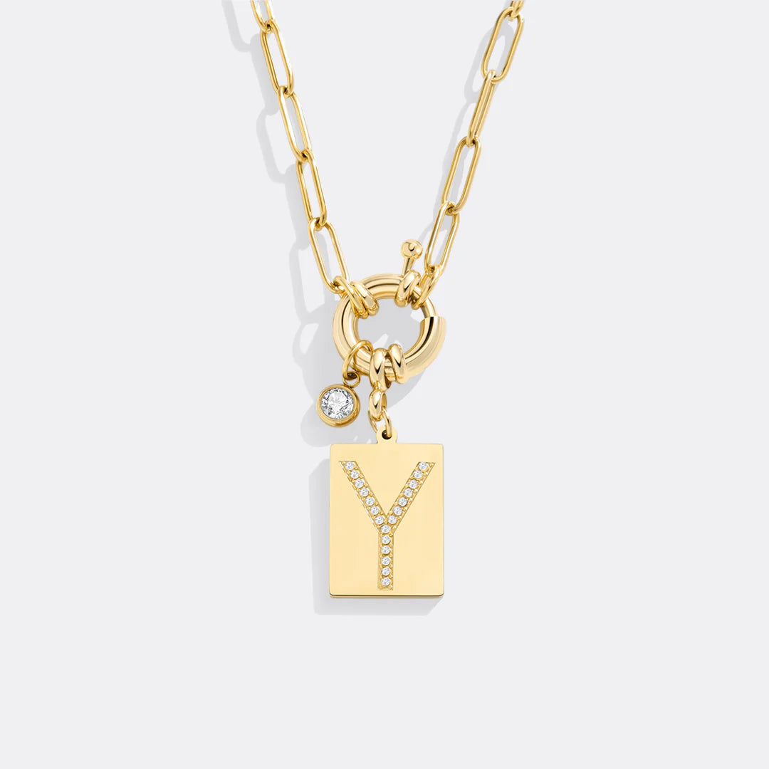 Initialen-Kette mit Anhänger
