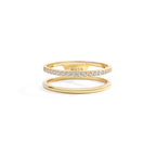 Doppelter Pavé-Ring