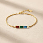 Elegantes Geburtsstein Armband – Personalisiert