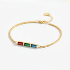 Elegantes Geburtsstein Armband – Personalisiert