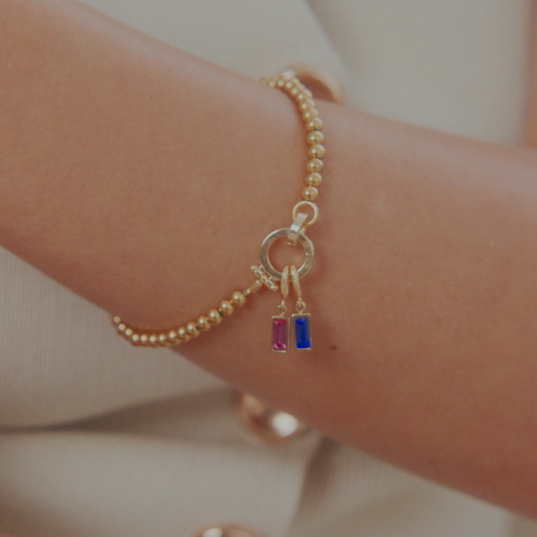 Elegantes Geburtsstein Armband – Personalisiert