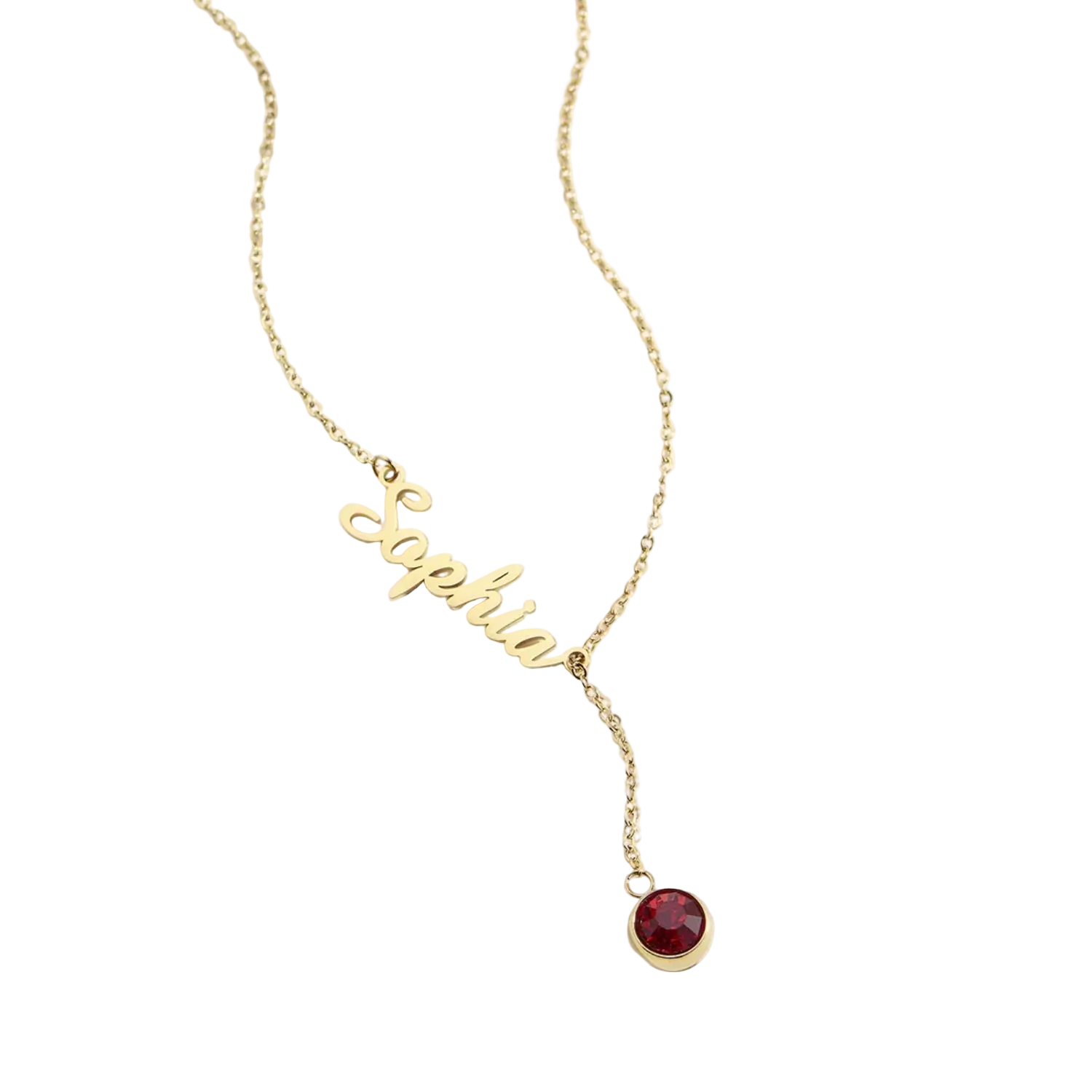 Personalisierte Kette - Name & Geburtsstein