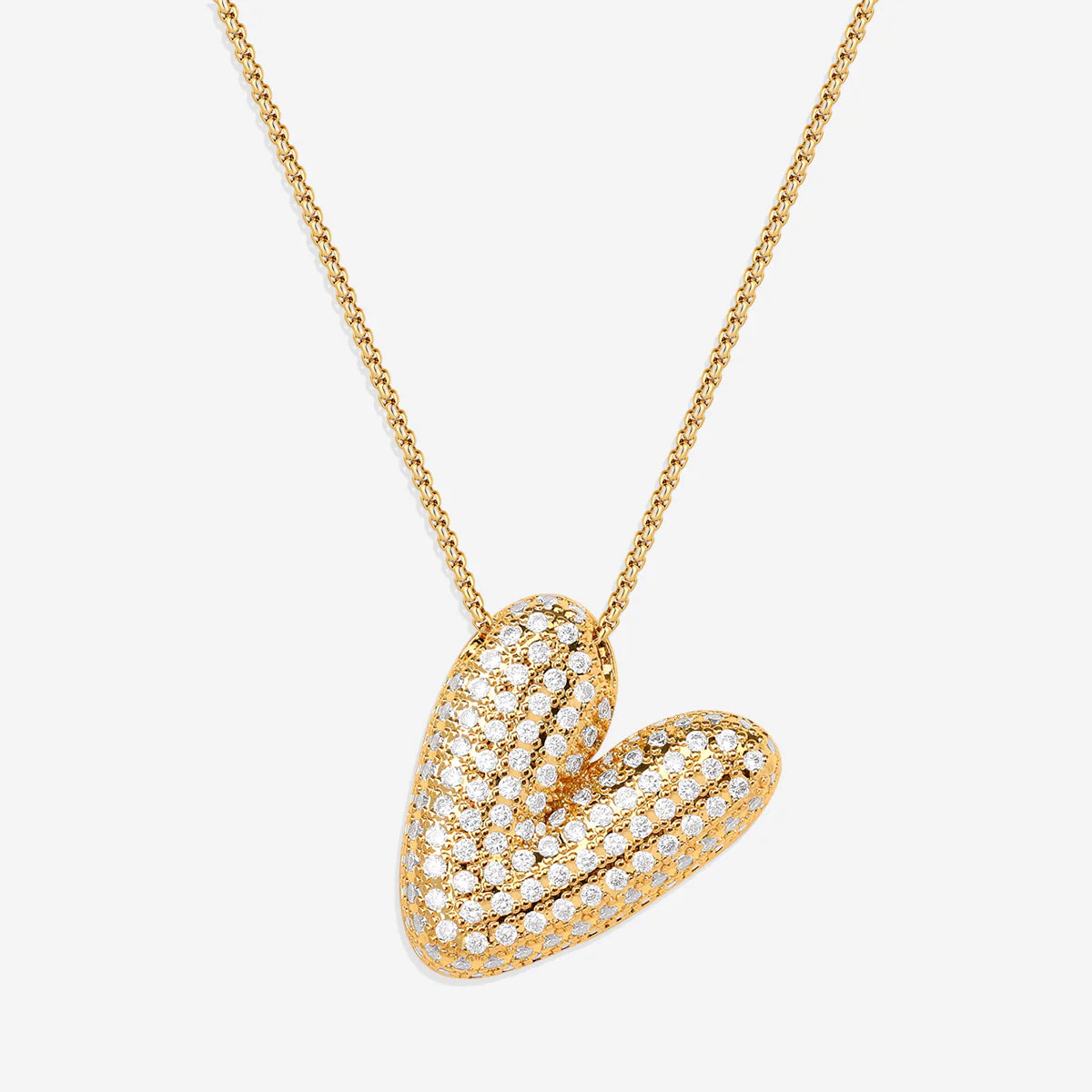 Pavé-Bubble-Initialen-Kette